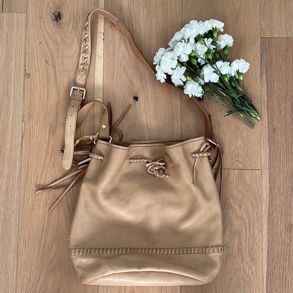 JOIE Mabel Leather Bucket Bag - Brown Cross body - Picture 10 of 16